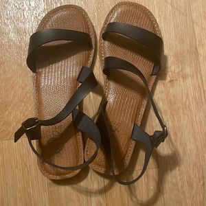 Black Sandals, Size 9